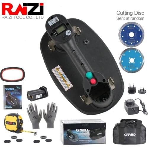 Raizi Grabo Pro-Lifter Electric Vacuum Suction Cup Digital Display for Wood Glass Granite Tile Porcelain Stone Slab Lifting Tool
