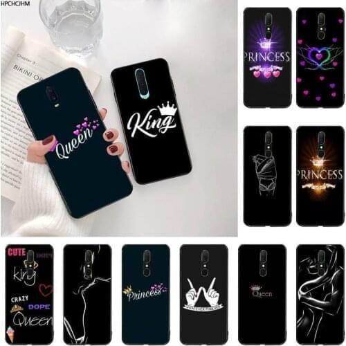 HPCHCJHM Crown Letter King Queen Custom Photo Soft Phone Case For Oppo A5 A9 2020 Reno2 z Renoace 3pro Realme5Pro