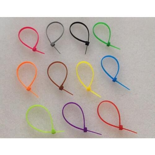 100pcs cable tie 3*100mm width 2.5mm Colorful Factory Standard Self-locking Plastic Nylon Cable Ties,Wire Zip Tie
