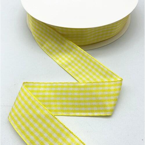 5Yards 10mm--25mm Plaid Cotton Ribbon Wedding Christmas Decoration DIY Sewing Fabric Handmade Bow Ribbon Flower Gift Packaging02