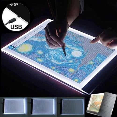LED Light Pad Kit Diamond Painting Tools Light Box Dimmable Light Board Drawing Light Box Diamond Embroidery Accessories A3/A4A5