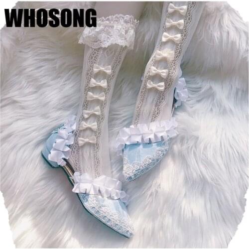 Autumn Women Shoes Girls Pointed Toe Shoes Woman Shallow Flats Ladies Dress Brand Shoes Female Blue Flats Soft Shoes Mary Jane