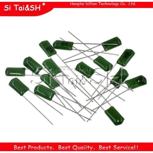 50pcs Polyester film capacitor 100V 1nF 1.5nF 2.2nF 100nF 2A471J 2A102J 2A152J 2A222J 2A392J 2A332J 2A472J 2A103J 2A473J 2A104J