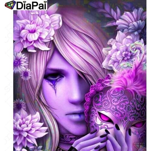 DIAPAI 100% Full Square/Round Drill 5D DIY Diamond Painting "Character mask" Diamond Embroidery Cross Stitch 3D Decor A20899