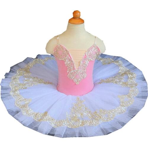 Pink Tutu Performance Costume Sleeping Beauty Puffy Tutu Skirt Organization Performance Group Dance Costume