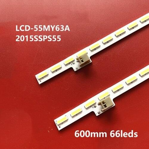 2pcs LED Backlight strip for Sha rp 55"TV LCD-55MY63A 5DS6000A 55SU560A 55TX63A LCD-55S3A 2015SSP55_7020_66_REV1.0_LM41-00130A
