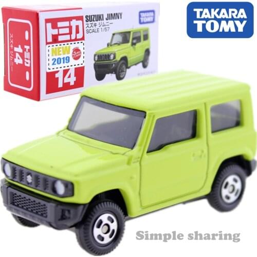 Takara Tomy Tomica #14 Suzuki Jimny Scale 1:57 Green Car Motors Vehicle Diecast Metal Model New Kids Toys For Children