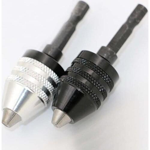 Universal Drill Chuck Clamp Screwdriver Impact Driver Adapter Convertor 0.5-3mm Electric Motor Shaft Mini Chuck Fixture