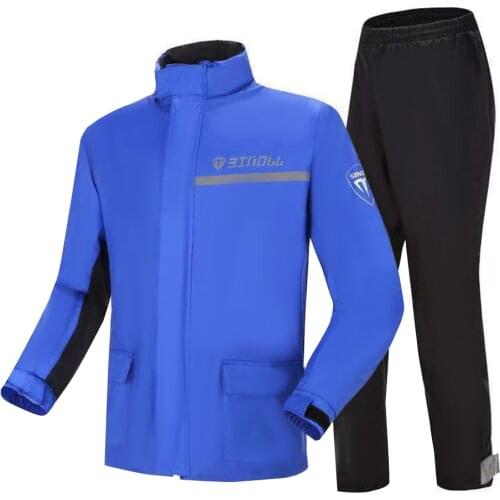 Waterproof Men Motorcyclist Rain Suit Moto Raincoat Summer Rain Coat Jacket Pants Motorcycle Fishing Motorbike Biker Rain Set