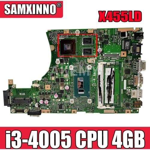 X455LD i3-4005 cpu 4GB original motherboard for ASUS Y483L W419L W409L F455L X455LJ Laptop motherboard X455LD motherboard tested