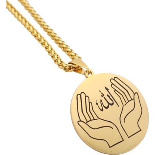 ZKD islam Allah muslim stainless steel pendant necklace
