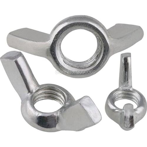 1/2-12 DIN315 Zinc Plated Carbon Steel Hand Twist Butterfly Wing Nut 30pc/lot