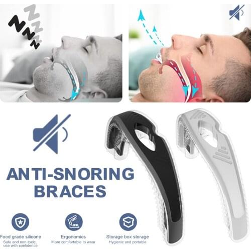 Anti Snoring Braces 1pc Portable Corrective Breathing Positioning Silicone Braces Sleep Prevention Snoring Device Care Tool