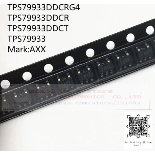[10pcs]100%New original: TPS79933DDCRG4 TPS79933DDCR TPS79933DDCT TPS79933 mark:AXX - IC REG LINEAR 3.3V 200MA SOT23-5