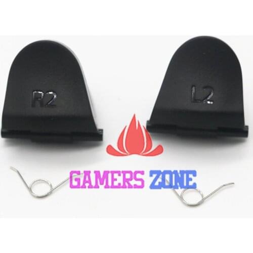 200sets=800pcs Black For DualShock 4 R2 L2 Replacement Trigger Buttons + Springs for PS4 Controller