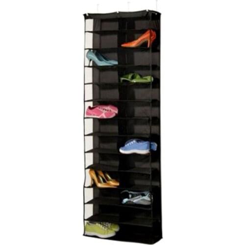 26 Pockets PVC Anti-dust Shoe Rack Folding Waterproof Shoes Storage Organizer Hanging Zapatero
