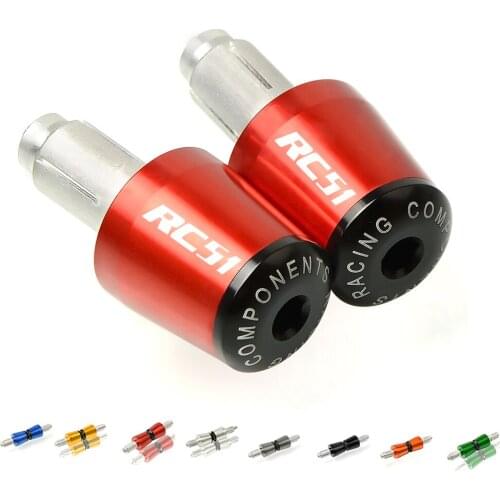 7/8" 22mm Motorcycle Handle Bar End Grips Cap For Honda RC51 RVT1000 RVT 1000 SP-1 SP-2 2000 2001 2002 2003 2004 2005 2006