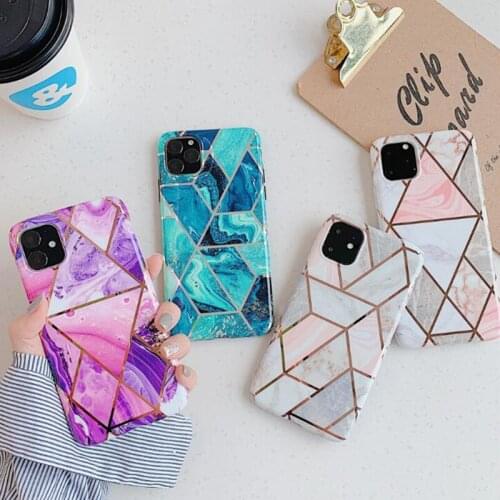 Pohiks Coque For iphone 11 Pro Max 6 6 s 7 8 plus X XR XS Max Geometry Pattern Protective TPU Silicone Phone Case Back Cover