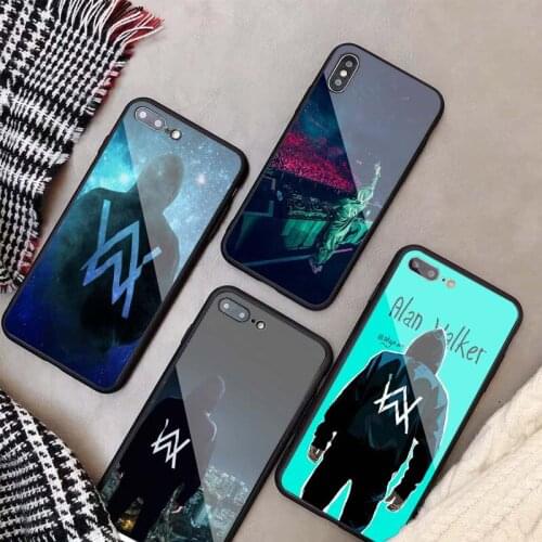 Alan Walker Faded DIY Tempered Glass Case For iPhone 11 12 Pro XR X XS MAX 8 7 6 5 Plus Phone Back Cover shell