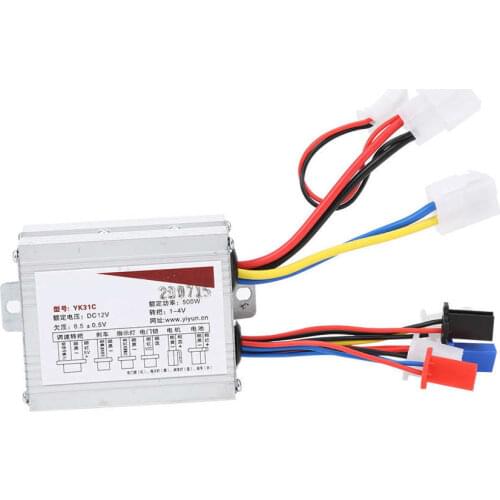 E-bike Controller 12V 500W Brush Motor Controller Aluminium Alloy Shell Electric Bicycle Scooter Accessory Electric Bike Parts
