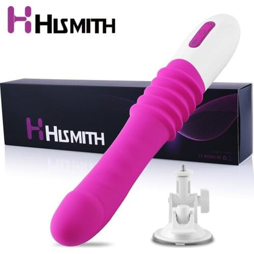 HISMITH Sex Machine For Women 3 Modes Automatic Thrusting Dildo Vibrator 10 Frequency Vibration Hand Free Sex Machine Gun