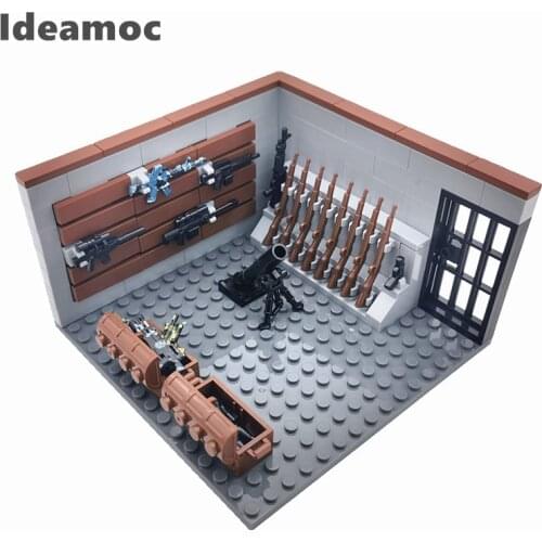 Military Building Blocks Mini Guns Army Bricks Figure Accessories Compatible Classic Blocks Toys for Kids Boy Xmas Birthday Gift