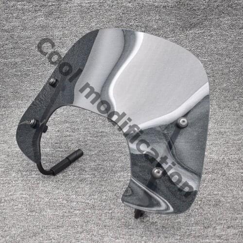 Motrocycle Wind Deflector Cover For VESPA Sprint 150 2013 - 2020 Scooter Smoke Acrylic Front Windshield With Mount Bracket