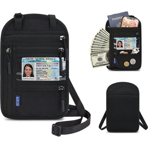 Mini Travel Passport Bag for Men and Women Mini Multifunction Document Protection Cover