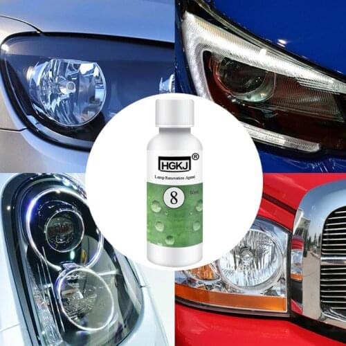 50ml Car Headlight Repair Fluid Headlight Polisher Headlight Restoration Kit Car Headlight Refurbishment Liquid Wash Kit+sponge