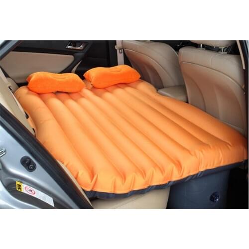 Car back Seat inflatable Air Mattress bed High quality Car flocking inflatable bed 2Pillows Cushion as gift