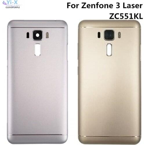 New Back battery cover Housing For ASUS Zenfone 3 Laser ZC551KL Back Battery Cover Case with Camera Lens Replacement Parts