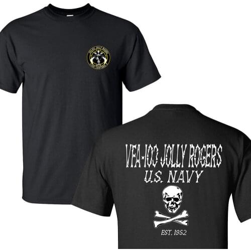 2019 New Summer Fashion Tee Shirt VFA103 JOLLY ROGERS SQUADRON UNITED STATES NAVY T-SHIRTS S-3XL
