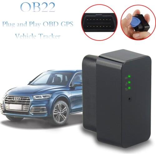 OB22 Plug & Play OBD GPS Tracker With ACC Detection Built-in MIC Vibration Alert Geo-fence Mini Car Tracker With APP GPS Locator