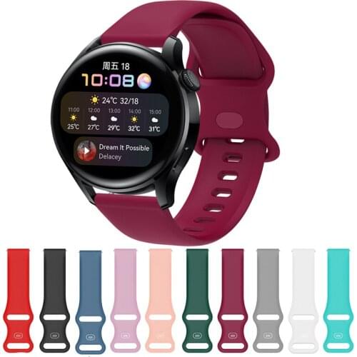 New Silicone Easy Fit Strap For Huawei Watch 3/3 Pro/GT 2 Pro/2 46mm 22mm Replacement Watchbands For Amazfit GTR 47mm 2 Bracelet
