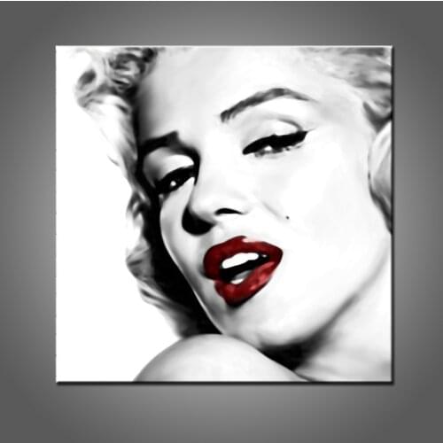 Most Popular Super Star Marilyn Monroe Oil Painting For Living Room Decoration Modern Abstract Monroe Canvas Painting