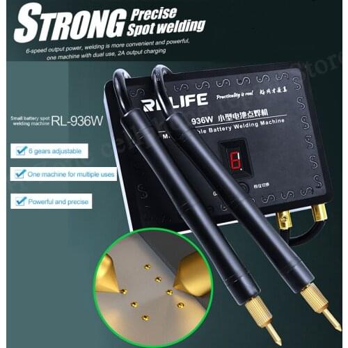 RL-936W Battery Spot Welding Machine 6 Levels Adjustable For Iphone Huawei Xiaomi VIVO Battery Chip Replacement Soldering Repair
