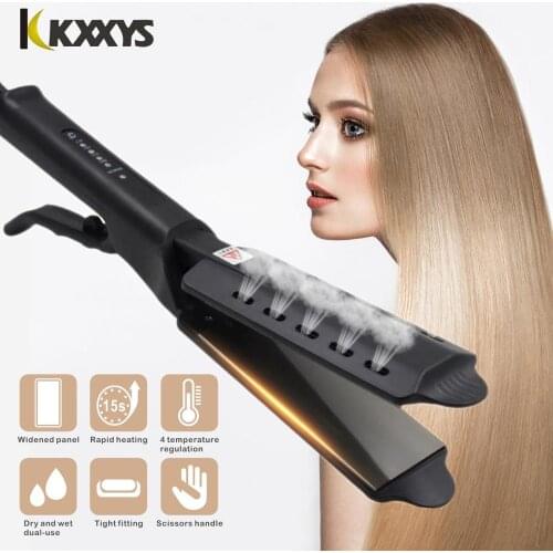 Fast Warm-up Straightening Irons Hair Straightener Four-gear temperature adjustment Ceramic Tourmaline Ionic Flat Iron