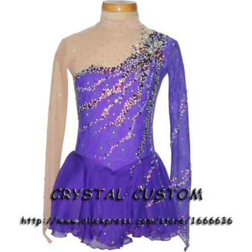 Custom Adult Figure Ice Skating Dresses With Spandex Graceful New Brand Figure Skating Dress For Competition DR2734