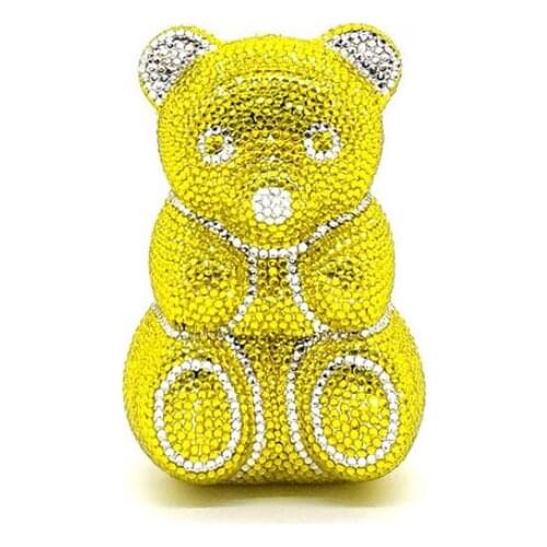 Lady Wedding Bridal Red/Pink/Blue Clutch Bag Luxury Rhinestone Diamond Purses For Girls Ladies Crystal Dinner Banquet Handbags