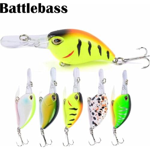 1pcs Floating Crankbait Fishing Lure 60mm 5.1g Iscas Artificial plastic Hard Bait Bass Wobblers Pesca Carp Pike Fishing Tackle