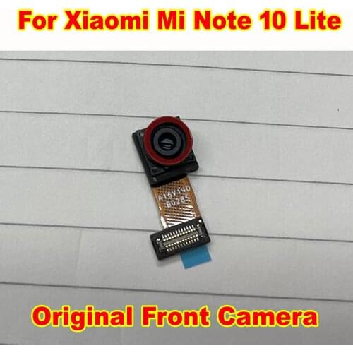 100% Original Small Facing Front Camera For Xiaomi Mi Note 10 Lite Frontal Selfie Camera Note10Lite Phone Flex Cable Replacement