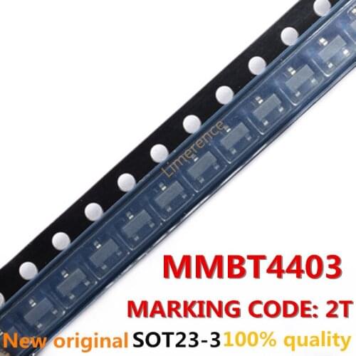 100PCS MMBT4403 SOT23 MARKING CODE: 2T Support the BOM one-stop supporting services