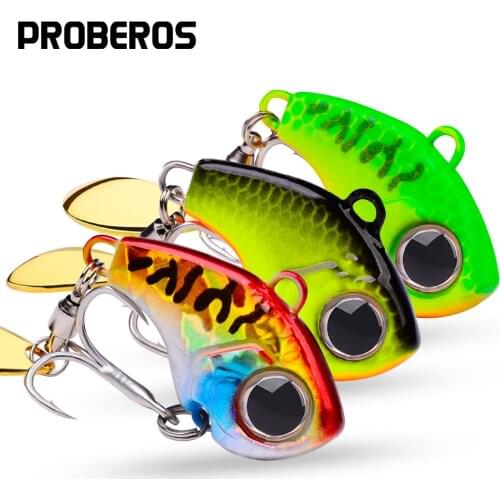 PROBEROS 20Pcs Metal Spoon Spinnerbaits 5-10-15-20g Jigging Fishing Lures Bass Trout Jigs Baits Sequins Vibration Whopper Pesca