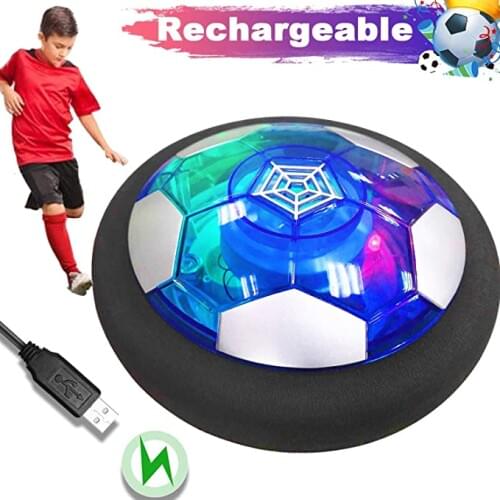 Air Power Hover Soccer Kids Toys Rechargeable Air Soccer Indoor Floating Soccer with LED Light Christmas Gift for Boys Girl toys