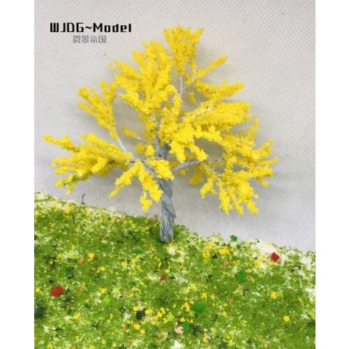 Architectural model material diy garden trees The yellow wire flower