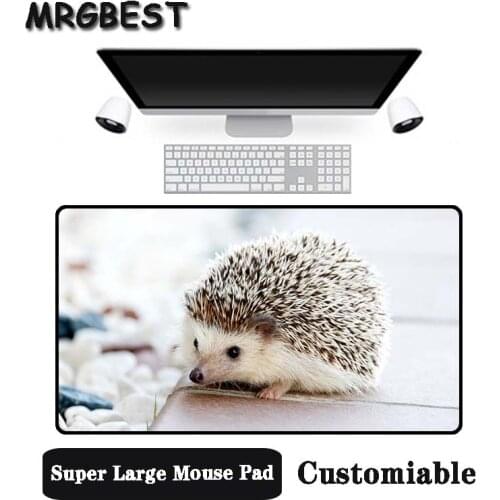 MRGBEST Big Promotion Large Size Multi-size Locked Mouse Pad Hedgehog animal Pattern PC Computer Notebook Desk Mat