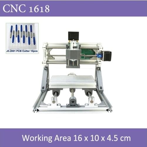 CNC 1610 with Laser Option 500mw or 2500mw or 5500mw laser CNC engraving machine Pcb Milling wood router CNC1610