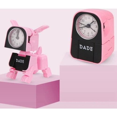 Kids Alarm Clock Cartoon Robot Dog Desk Clock Funny Toy Bedroom Wake Up Clock Children Cartoon Creative Alarm Clock