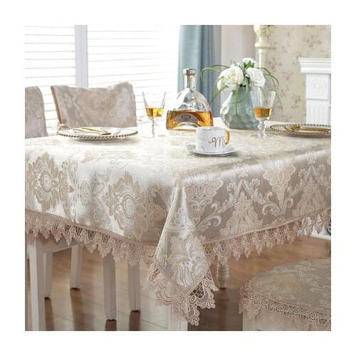 Europe luxury embroidered tablecloth table dining table cover table cloth Lace coffee table anti-scalding tablecloth T83072T