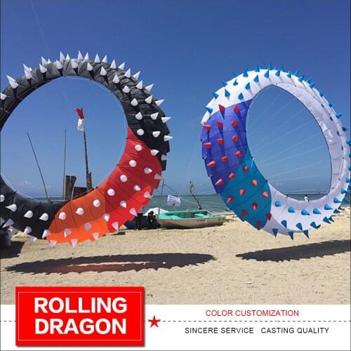 Kite landscape show kite park kite festival kite Rolling dragon swivel thorn ring kite pendant